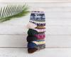 Calcetines de Otoño e Invierno Harajuku Retro Estilo Étnico para Mujer Calcetines de Lana de Conejo Gruesos para Mujer [Envío Directo de Una Pieza]
