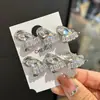 Horquilla de Zirconia Amor Chica Dopamina Y2K Exquisita Brillo Diamante Flequillo Pasador Lateral Flequillo Roto