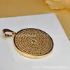 Colgante de acero de titanio directo de fábrica Etiqueta de maldición Lurangama Colgante de collar de acero inoxidable 18k el colgante no se decolora al por mayor