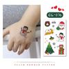 Ruikalong Suprimento Transfronteiriço Adesivos Faciais de Natal Floco de Neve de Natal à Prova d'Água Desenho Animado Infantil Adesivos de Tatuagem Brilhantes