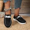 Comercio exterior talla grande Nuevos 2023 zapatos de una sola capa Amazon lona casual ligeros mocasines perezosos para mujer Zapatos color Nude