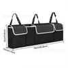 Bolsa de Almacenamiento para Maletero de Coche Tela Oxford Bolsa de Almacenamiento en Respaldo de Asiento SUV Malla de Almacenamiento Multifuncional para Asiento Trasero