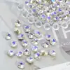 Broca para uñas cuadrada gruesa k9 Super Flash redonda transparente para uñas grasa cuadrada diamante cuadrado material de decoración de uñas diamante de alta calidad