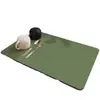 Alfombrilla Drenante Simple de Color Sólido para Cocina de Tierra de Diatomeas, Alfombrilla Absorbente de Agua de Secado Rápido, Alfombrilla Aislante de Calor para Barra de Cocina, Posavasos, Manteles Individuales para Restaurante