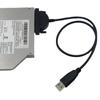 Cable Adaptador de Caja Externa Cable de Unidad Fácil SATA a USB para Unidad Óptica de Portátil Cable de Conversión Externo 7+6 Cable de Red
