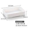 Plato Rectangular Engrosado y Resistente a Caídas Yangge con una Ranura para Bolas de Res para Hot Pot, Guarniciones, Sangre de Pato, Brochetas para Barbacoa