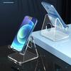 Soporte de Exhibición para Teléfono Móvil de Mostrador Escritorio Perezoso DIY Acrílico Transparente Exhibidor Acrílico Soporte para Teléfono Móvil