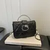 Bolsa Cuadrada Pequeña de Mano Cruzada de Verano 2026, Bolso Elegante para Mujer, Bolso de Hombro con Cadena Versátil, Bolsos para Mujer al por Mayor