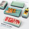 Xiangyuanmei Plato de melamina nórdico rectangular para vajilla plato comercial para restaurante de olla caliente plato de plástico plato plato para barbacoa