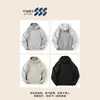 Jaqueta Cardigan Splicing com Capuz Leve e Respirável Jaqueta Camada Intermediária Dinâmica Quente Temperatura Constante Jaqueta Jaqueta Hoodie 9685