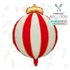 Balões de Folha de Alumínio de Natal Novos Mecrla, Sino Papai Noel que Sobe na Parede, Bolas Redondas Pequenas, Adereços de Decoração de Véspera de Natal