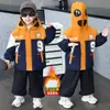 Chaqueta para niño con forro polar añadido y engrosada para otoño e invierno 2026, nuevas parkas infantiles elegantes y resistentes al viento, ropa de invierno para bebé niño, moderna