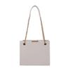 Bolso tote de mujer con rombos texturizados 2024, nuevo bolso bandolera de cadena estilo occidental, sencillo, para uso diario, bandolera cuadrada pequeña con cierre bajo el brazo.