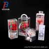 Blíster Transparente Pet Flor Regalo Caja de Embalaje de Plástico Concha de Burbuja Pvc Impresión a Color Gancho Fondo Caja Plegable de Mano Personalización