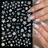 Belleza Total Transfronterizo Nuevas Pegatinas para Uñas Verano Coloridas Aurora Océano Estrella de Mar Concha Caracola Pegatinas