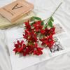 Nueva Xiangxuelan de 5 ramas, flor artificial Xiangxuelan individual de alta gama para boda, decoración de arreglos florales para salón de bodas, flor falsa