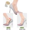 Mocasines zapatillas pegatinas de talón antidesgaste zapatos de gamuza de silicona Gran Cambio Talla pequeña corte anticaída autoadhesivo almohadilla de media talla