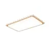 Lámpara de Sala de Estar Estilo Madera Natural, Lámpara de Dormitorio de Lujo Ligero con Ojo de Cristal para Protección Ocular, Lámpara de Techo, Paquete de Iluminación para Toda la Casa con Protección Ocular de Espectro Completo