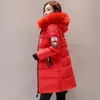 2026 Moda Coreana Transfronteriza Nueva de Comercio Exterior Europeo y Americano Chaqueta de Algodón de Longitud Media para Mujer, Talla Grande Ajuste Delgado Abrigo de Algodón con Capucha