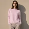 Outono Inverno 2026 Camada Base de Caxemira Manga Longa Tricô de Lã Gola Redonda Suéter Pulôver para Mulheres Roupa Íntima Top Suéter de Caxemira para Mulheres