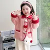 Ropa de Abrigo para Niñas con Forro de Lana y Engrosada Ropa de Otoño e Invierno 2025 Nuevo Suéter Cálido de Lana para Niños Top de Cachemir para Bebé Niña