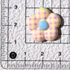 Accesorios de resina con estampado de cuadros y flores de dibujos animados para decoración DIY hecha a mano con pegamento de crema para zapatos, fundas de teléfono y pasadores