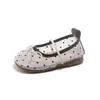 Sapatos de Bebê para Meninas com Laço de Rede Design Princesa, Slip-On Primavera Bolinhas 2026 Novo Estilo Coreano para Meninas