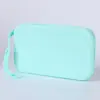 Bolsa de almacenamiento de silicona al por mayor conveniente bolsa de silicona bolsa de almacenamiento para cable de datos de teléfono móvil bolsa de almacenamiento con cremallera