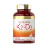 Vitamina D3+K2 Transfronteriza Suplemento de Vitamina D3 K2 Cápsula Blanda OEM