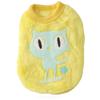 Nueva ropa para mascotas, chaleco de franela con dibujos de animales, para ocio, para perros pequeños, ropa gruesa y cálida de invierno