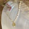 Pulsera de perlas de agua dulce de alta calidad, estilo francés, con cuentas de cristal, personalizada, de lujo, estilo retro, para mejores amigas.