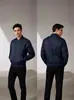 Jaqueta robusta masculina de manga comprida para outono, jaqueta de voo casual da moda masculina, blusa casual de manga comprida estilo aviador masculina