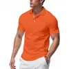 Estação Independente Transfronteiriça Mais Vendida Nova Camisa Polo Retro Simples de Secagem Rápida para Cavalheiro Britânico Manga Curta