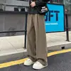 Pantalones Casuales Pequeños de Estilo 'Old Money' con Caída para Hombres y Mujeres Otoño Holgados Estilo Oficina Adelgazantes Rectos Pantalones Casuales Color Caqui