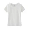 Nova Camiseta Raglan de Manga Curta Cor Sólida de Verão para Mulheres, Top Simples Slim-Fit Curto Emagrecedor, Estilo Versátil Cor Sólida Atacado