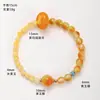 Nuevo Pulsera de Ágata de Cristal Natural China para Mujer Moda Sensación de Alta Gama Calcedonia Jade Pulsera Verde Seco Adorno de Mano