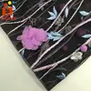 Bola de pelo pedido bordado de flores vestido vestido vestido ropa de escenario tela bordada punto bordado plano tridimensional tela bordada