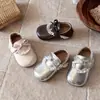 Zapatos de Cuero para Niñas, Nuevos Zapatos de Princesa de Otoño con Suela Suave y Lazo, Zapatos para Bebés de 3 a 6 Años, Zapatos de Una Sola Pieza para Niños