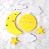Azúcar Falso Luna estrellas nubes tarjeta para pastel decoración de pastel de cumpleaños tarjeta de fiesta suministros para diseño de ambiente