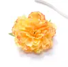 Flor Artificial con Bordes Quemados, Flor Falsa de Peonía Materiales DIY Hechos a Mano, Flor para Cabeza, Ramillete, Accesorio para el Cabello, Flor para Pasador, Decoración para el Hogar y Bodas