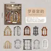 Pacote de Adesivos de Animais Atemporais Série Story de Grade Tema Janela Retrô Material Decorativo DIY Colagem Adesivos