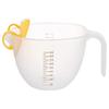 Taza medidora filtrante de grado alimenticio, graduada, para batir huevos, de plástico, de gran capacidad, para hornear huevos en la cocina.