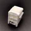 Fornecer chicote de fiação automotiva conector de terminal fêmea branco de 4 furos DJ7041-4.8-21 concha de plástico