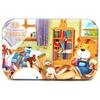 Rompecabezas de caja de hierro de 60 piezas, educativo para niños, jardín de infancia, educación temprana, caricatura, juguete de rompecabezas de madera, generación