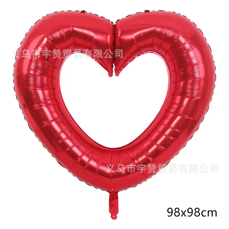 40寸镂空心形 红色