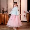 Vestido antiguo para niñas, súper hada, niña pequeña, Hanfu, verano, estilo chino, manga larga, vestido Tang para bebé, primavera y otoño