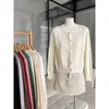 Cardigã de tricô simples estilo coreano, gola redonda, abotoamento simples, cor doce, para mulheres, novo estilo suave de início de outono, casaco de manga comprida