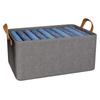 Caja de almacenamiento con marco de acero catiónico, plegable tipo cajón, para almacenamiento doméstico de guardarropa, gran capacidad, caja de almacenamiento para ropa y pantalones