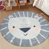 Alfombra Redonda de Cachemir con Dibujos Animados Lindos Transfronteriza Manta para Mesa de Café de Sala de Estar Manta de Cachemir para Mesita de Noche de Dormitorio Manta para Habitación Infantil