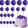 20 Peças Douradas Bolha Bola de Bolo Plug-in Casamento Aniversário Festa de Aniversário Decoração de Bolo terno